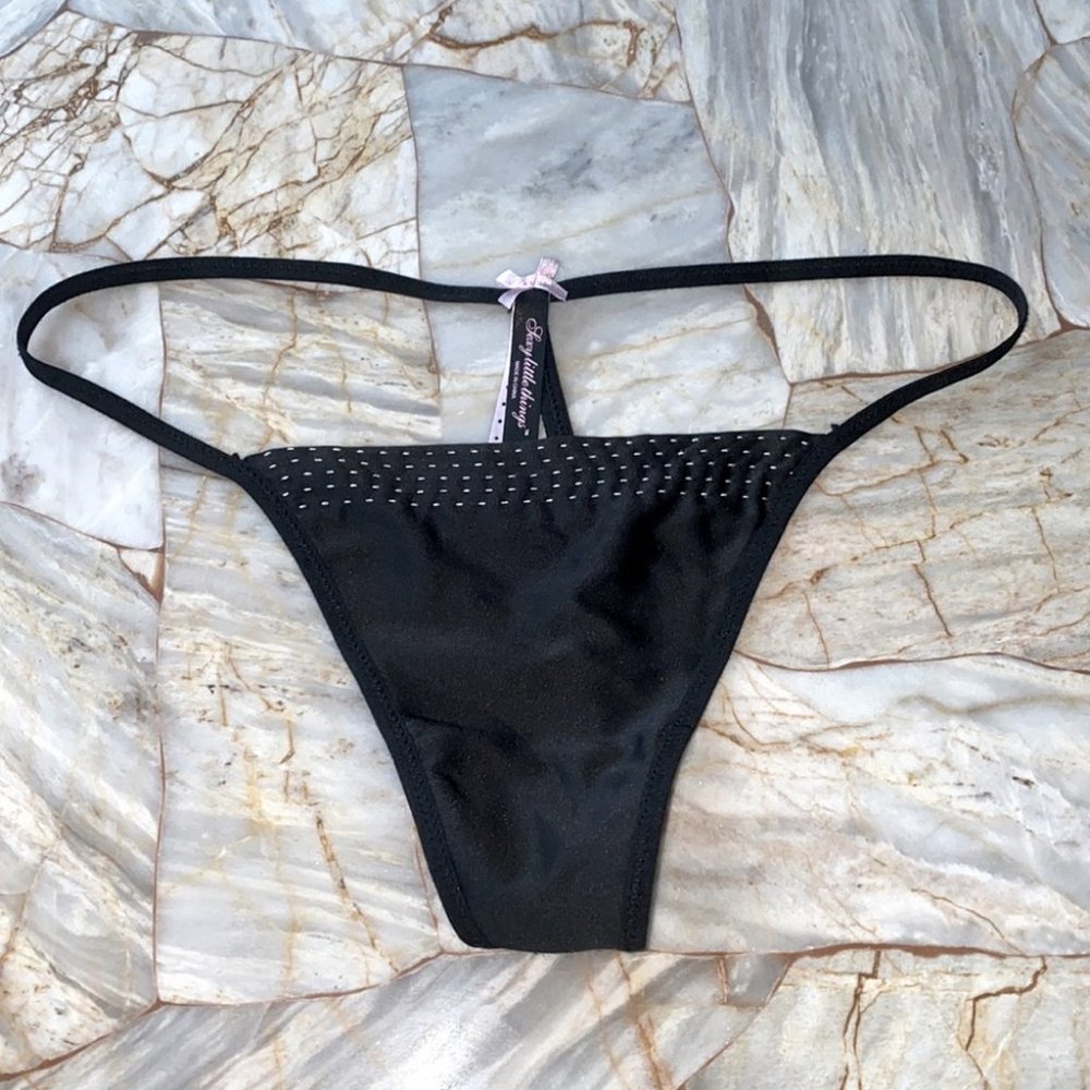 Rare Sexy Little Things Vintage Sheer Mesh V-String Very Sexy Thong Panty S/M
